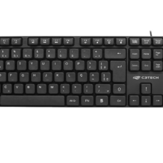 TECLADO C3TECH USB MULTIMIDIA KB-M10BK PRETO
